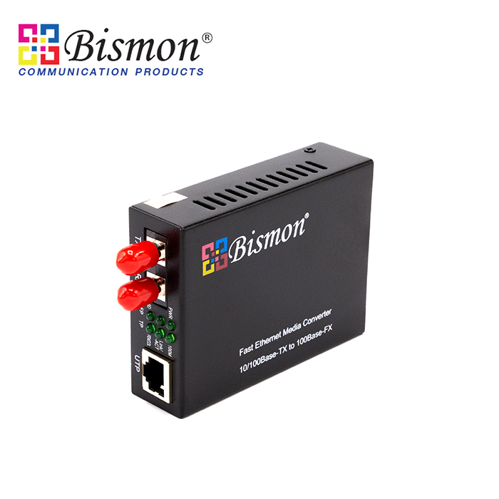 Media Convertor 10/100Base-TX to 100Base-FX ,(Multi-mode,ST Port)